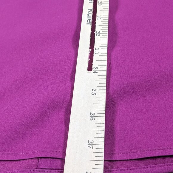 Chicos Top Womens Medium Purple No Iron Button Up Stretch Long Sleeve Career - Picture 6 of 7